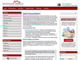 Mortgage World Debt consolidation loan