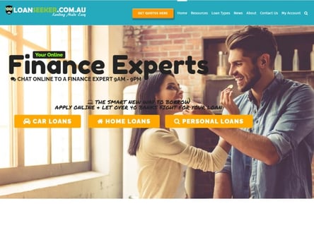 Loan Seeker homepage