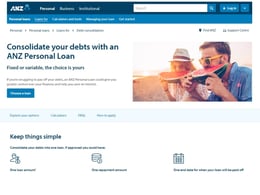 ANZ Debt consolidation loan