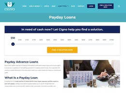 Cigno Loans Payday loan