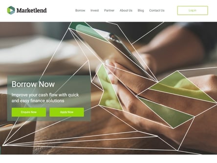 Marketlend homepage