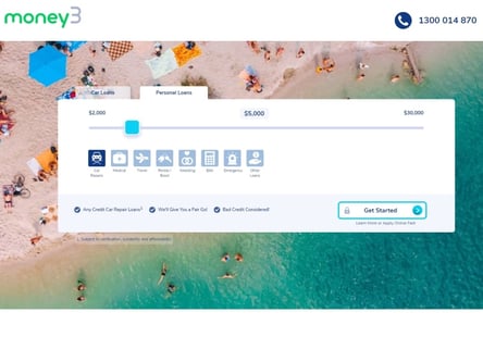 Money3 homepage