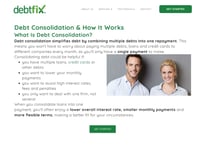 Debt Fix Debt consolidation loan