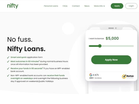 Nifty homepage