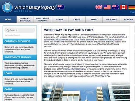 Which Way to Pay homepage